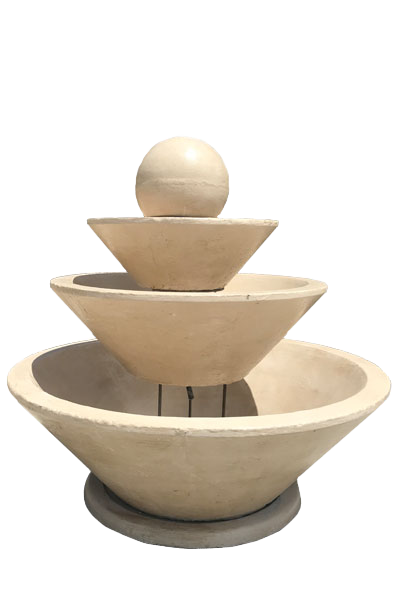 Three-Tier Cone Water Feature