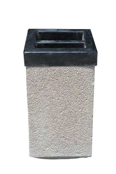 Square Dustbin with Fibreglass lid.