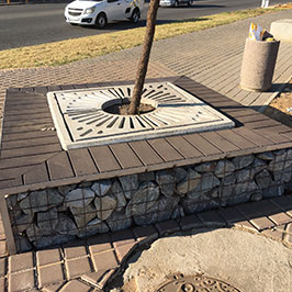 Germiston CBD Entrance - Tree Rings & Tree Surrounds