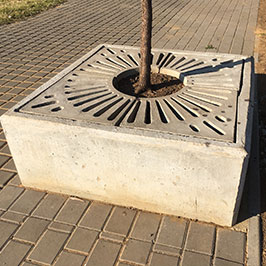 Germiston CBD Entrance - Tree Rings & Tree Surrounds