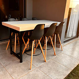 Lovisa Concrete Table Top for Outdoor Patio